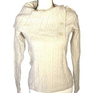 Classic Cozy LRL Cowl Neck Sweater XS Lauren Ralph Lauren Minimalist Cable Knit